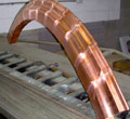 Curved Copper OGEE Spouting